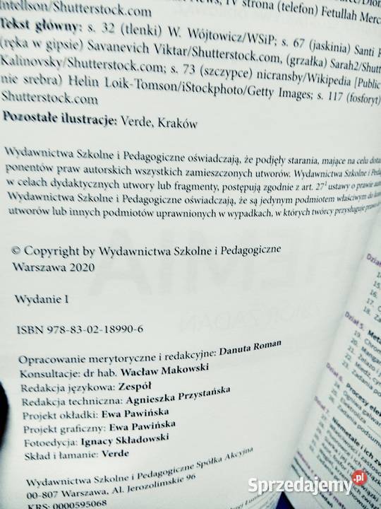 Chemia WSiP ponadpodstowa zbiór zadań Antykwariat Warszawa sprzedam
