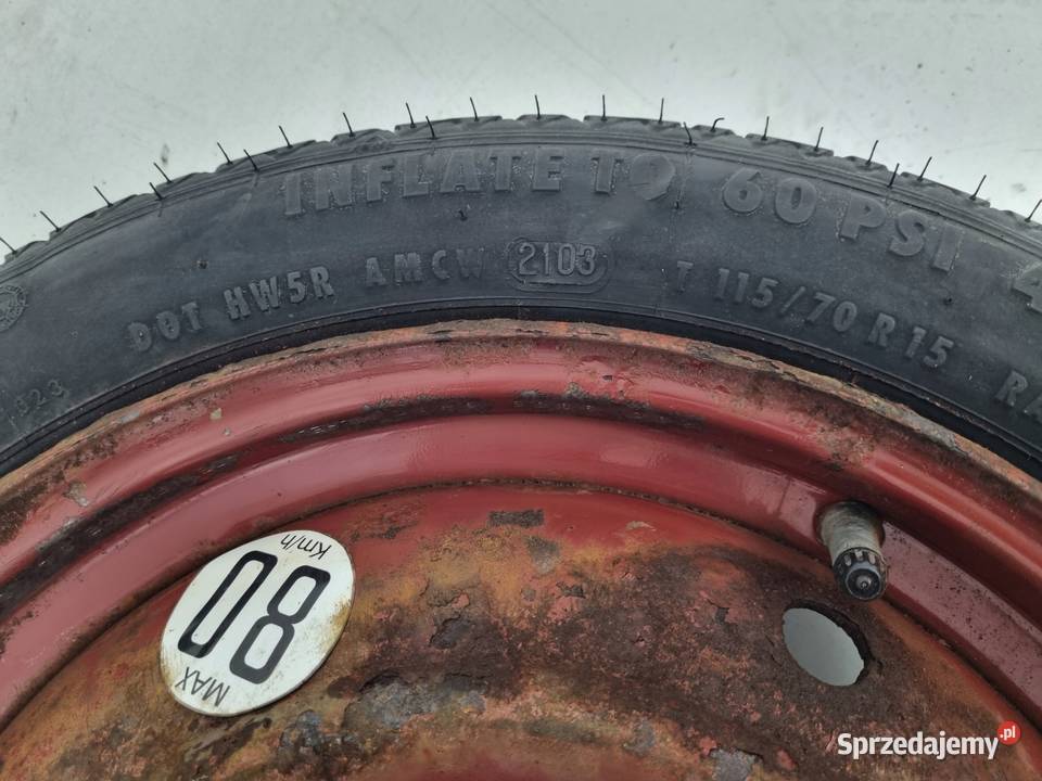 KOŁO DOJAZDOWE Peugeot 206 206 307 11570 R15 Chełm sprzedam