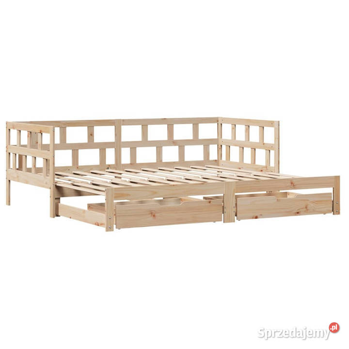 Sofa rozsuwana z szufladami bez materaca 90x200 Warszawa sprzedam