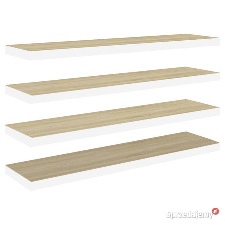 Półki ścienne 4 dębowobiałe 120 x 235 x 38 MDF mazowieckie Warszawa sprzedam