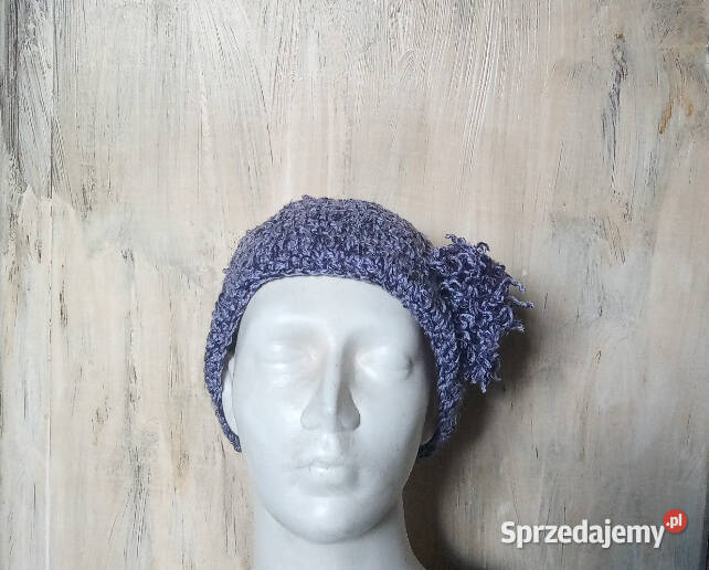 czapka robiona szydełkiem Będzin