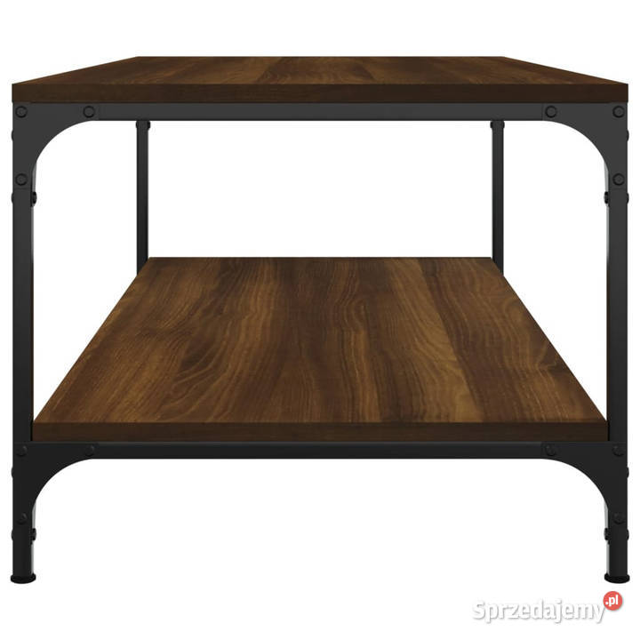 Stolik kawowy brązowy dąb 80x50x40 materiał Warszawa