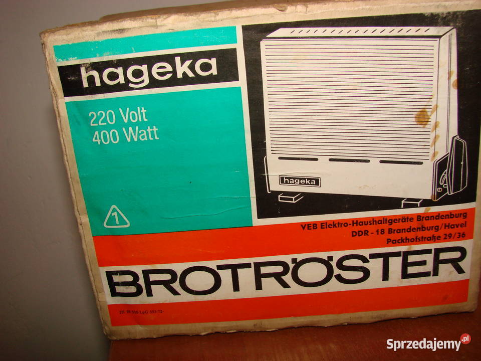 Hageka opiekacz do chleba PRL Pruszcz Gdański