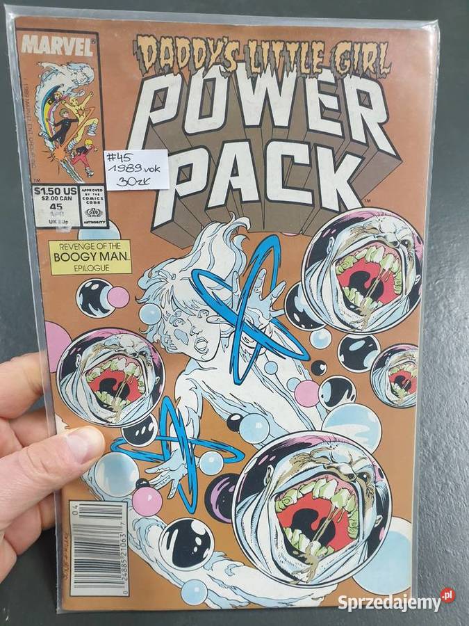 Power Pack 6 komiksów Marvel USA 19841989 Superbohaterowie Komiksy Gdynia
