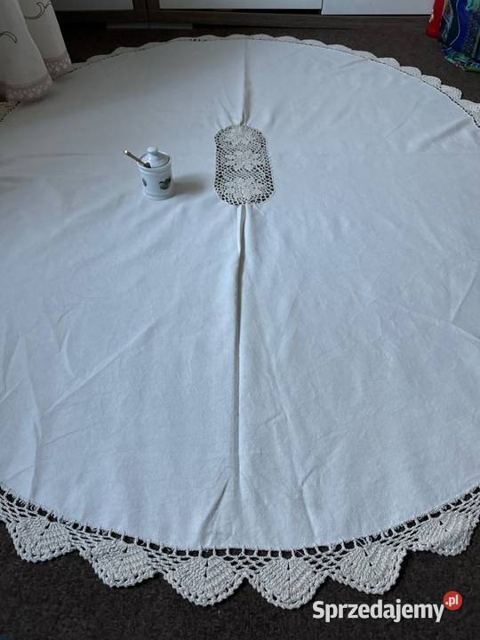 obrus owalny szydełkowy rękodzieło Zabrze sprzedam