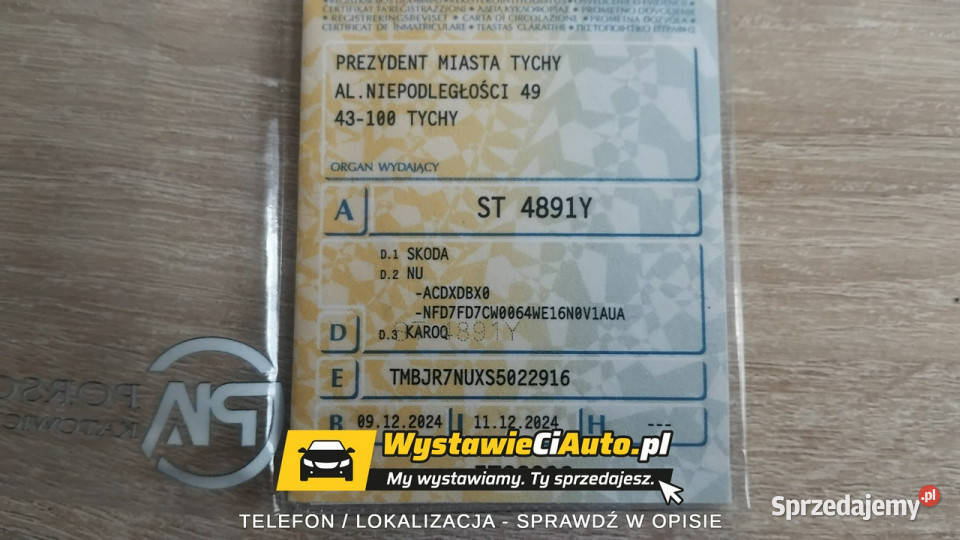 koda Karoq Sportline Telefon 607232454 Tychy czujnik parkowania