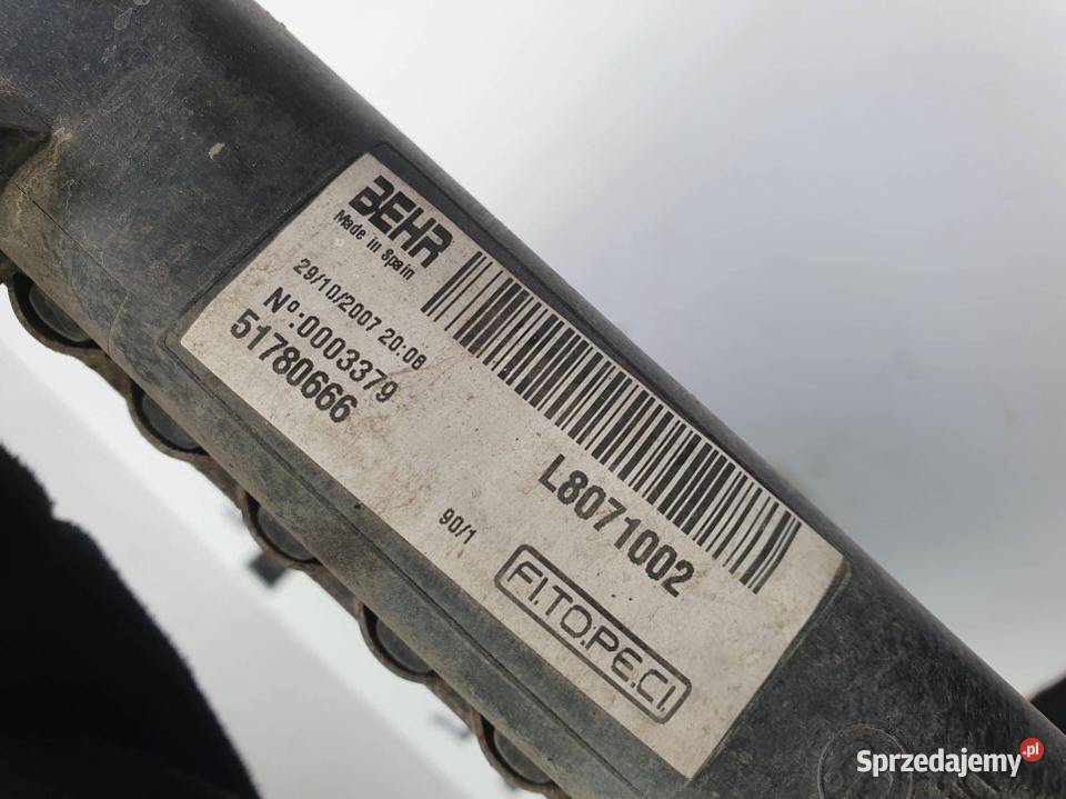CHŁODNICA WODY PEUGEOT BIPPER 51780666 Pozostałe Lipno sprzedam
