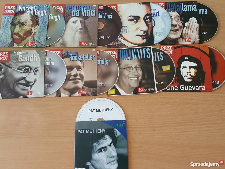 BIOGRAFIE znanych postaci kolekcja płyty filmy Złotniki