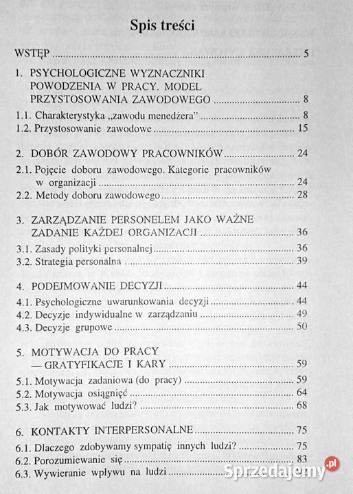Psychologia w zarządzaniu Elżbieta Karney lubelskie Chełm