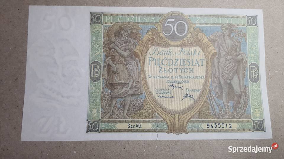 RZADKOŚĆ 50 złotych 1925 s AG