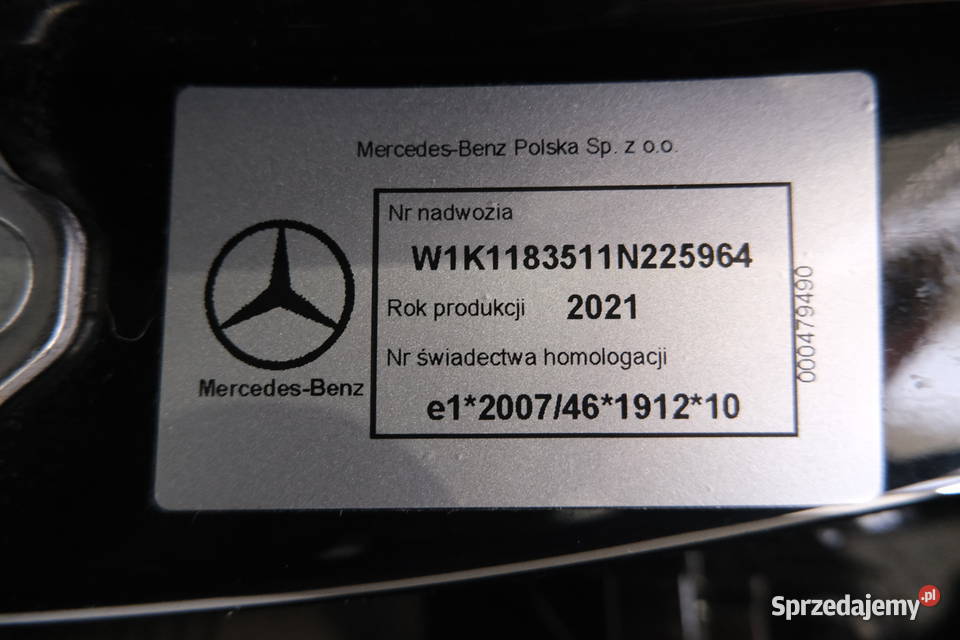 MERCEDESBENZ CLA35 AMG 2021 199100 ccm 306 sprzedam