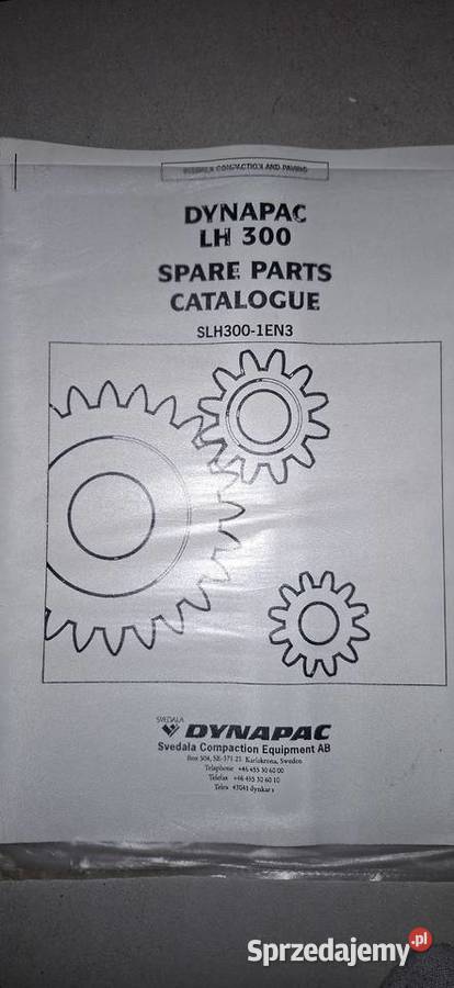 Oryginalny Katalog Części Dynapac LH 300 Kalisz