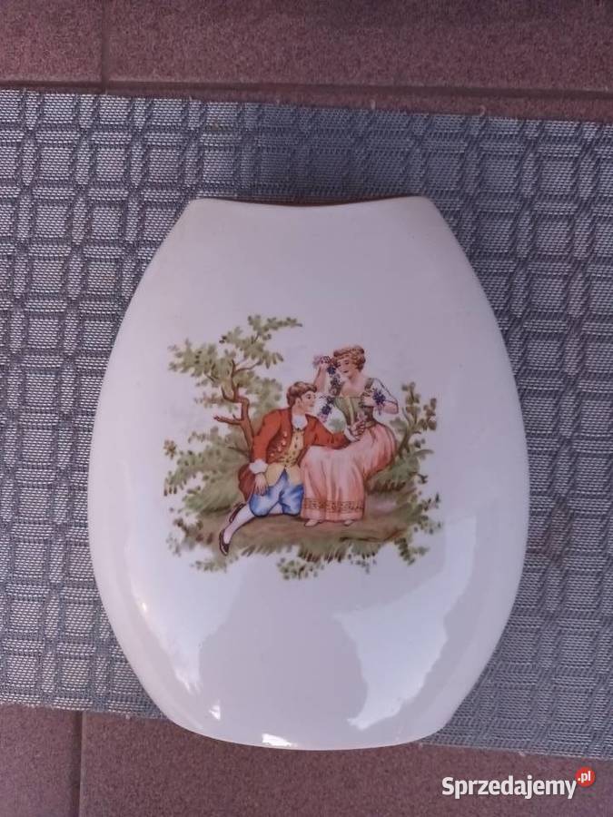 Wazon z porcelany z wizerunkiem CHODZIEŻ Aleksandrów Łódzki