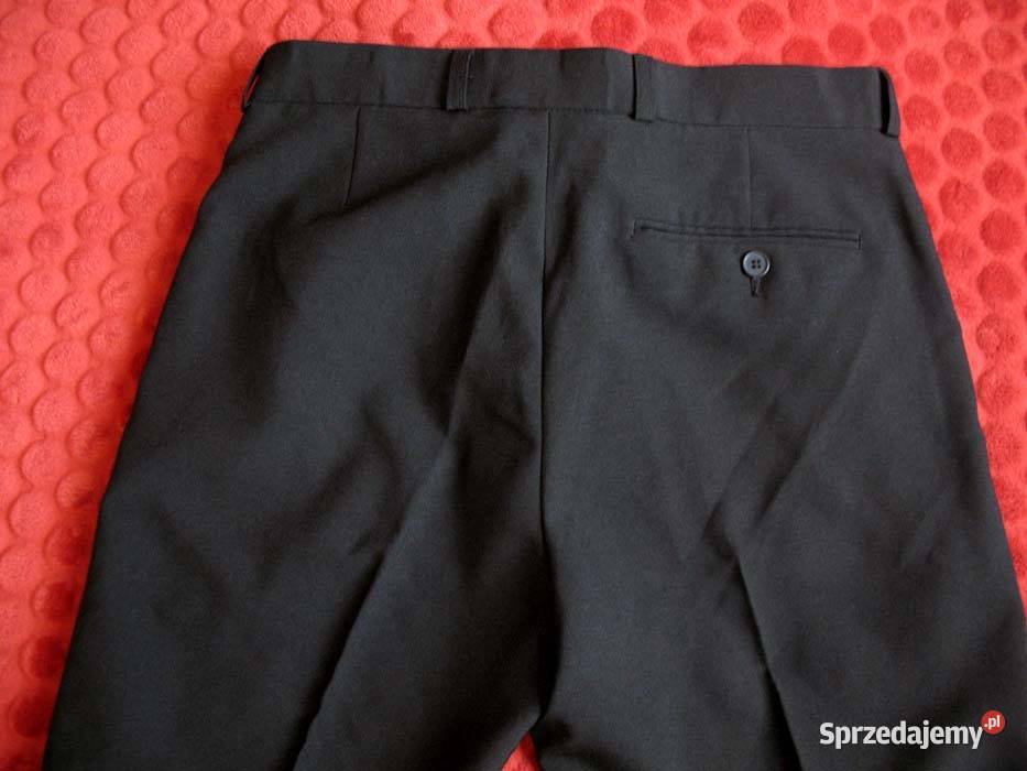 Spodnie czarne eleganckie męskie W 32 L33 pas 85 Rozmiar L Siedlce sprzedam