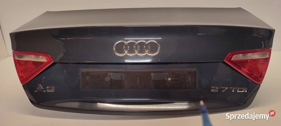 AUDI A5 8T COUPE KLAPA BAGAŻNIKA LZ7H 2009 osobowe dolnośląskie