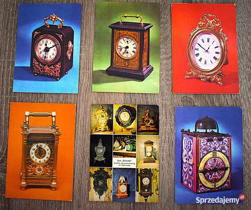 Pocztówki zegary na przestrzeni lat 43 sztuki Chełmno