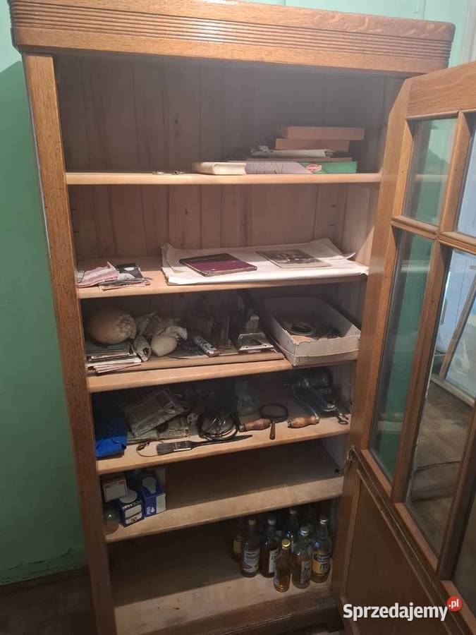 Drewniana witryna PRL mazowieckie Warszawa