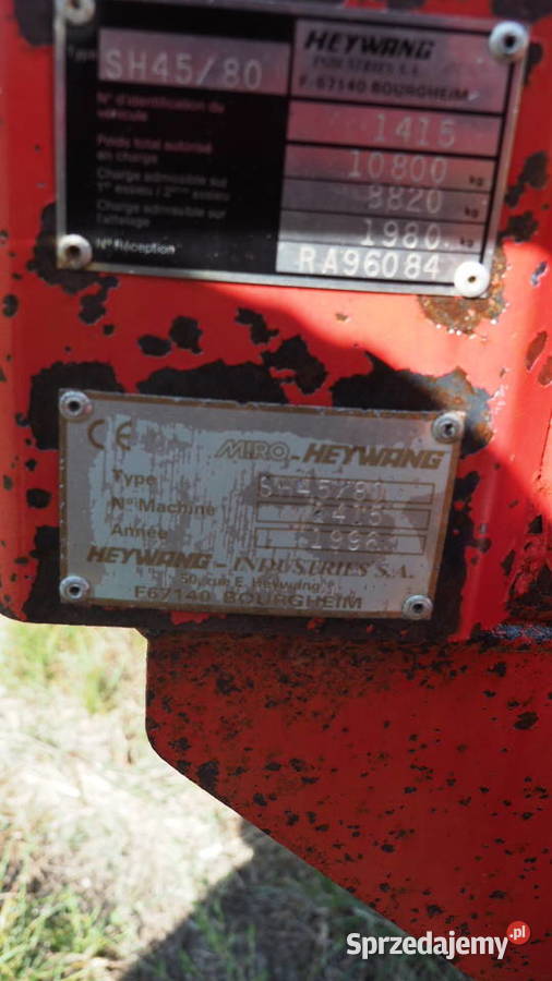 Rozrzutnik Miro Heywang 7 ton nieuszkodzony Gościszów