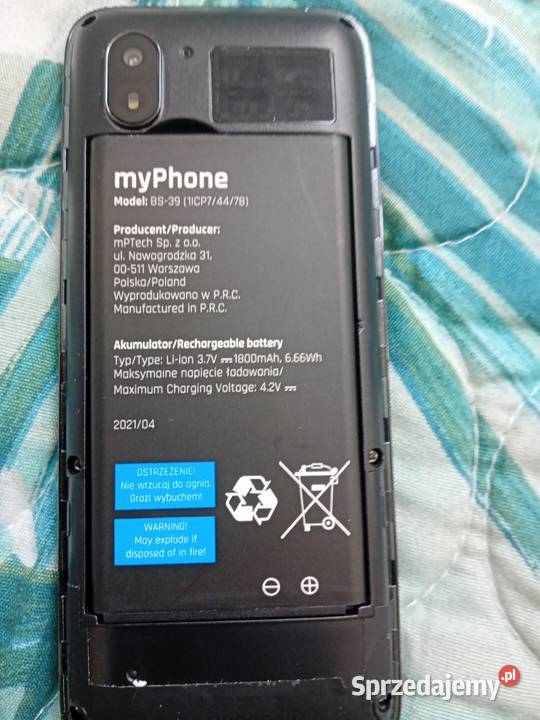 Telefon komórkowy myPhone lubelskie Żółkiewka-Osada