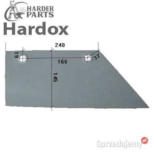 Lemiesz 300ha HARDOX 302488P części do pługa nieuszkodzony Suwałki