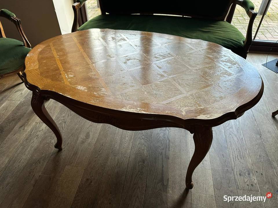 VINTAGE Komplet mebli Ludwik kanapa krzesła