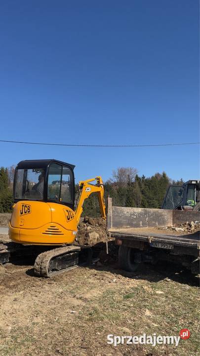 JCB 8032 stan dużym serwisie Szlembark