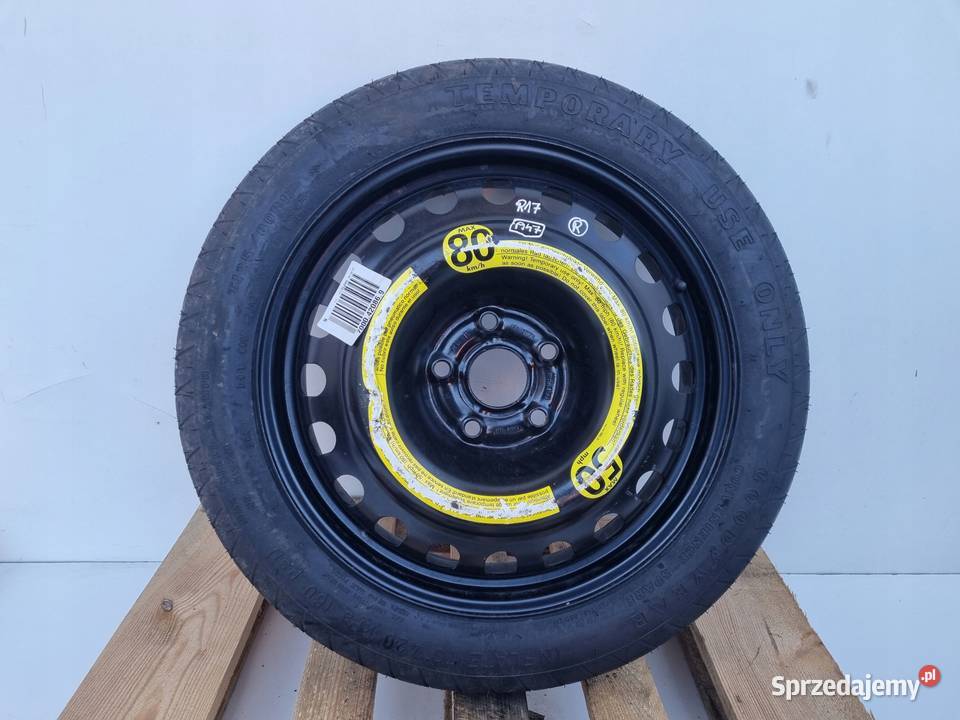 KOŁO DOJAZDOWE dojazdówka 12580 R17 5x112 Samochodowe Chełm