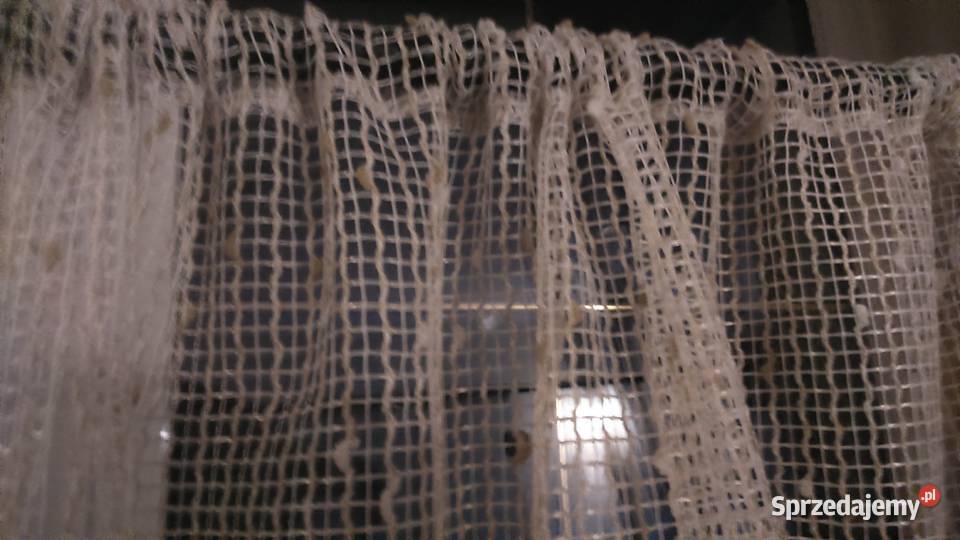 Siatka perłowy beż gipiura 86x46 zazdrostka Radom