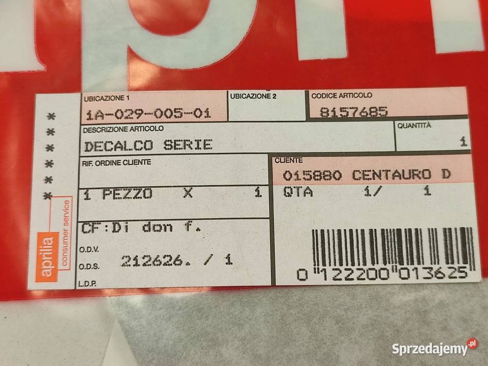 KOMPLET NAKLEJEK APRILIA PEGASO 650 GRAY MERCURY osobowe Poduszki powietrzne