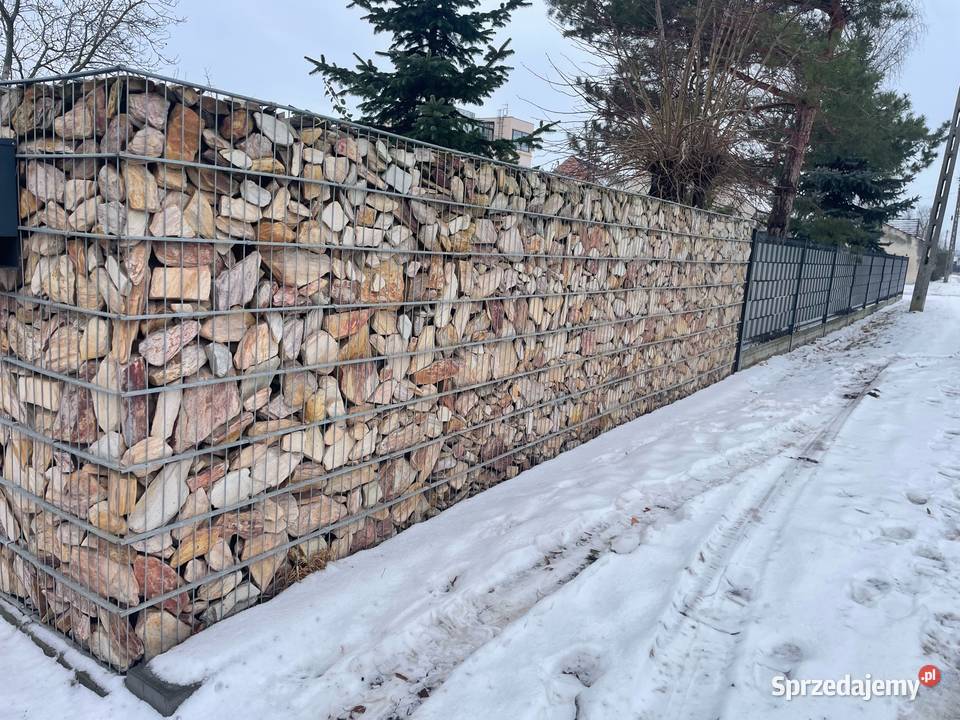 Ogrodzenia kamienne panelowe drewniane gabionowe Krapkowice