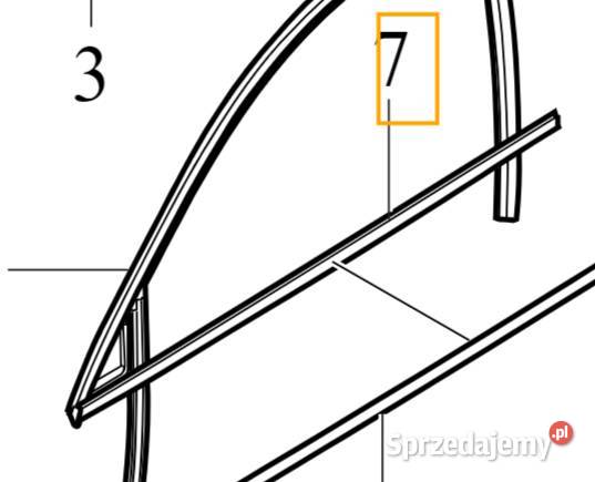 VOLVO C40 listwa ozdobna zgarniajaca drzwi prawy Gadgety motoryzacyjne Bielany Wrocławskie sprzedam