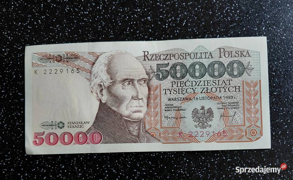 Banknot 50000 Staszic Katowice