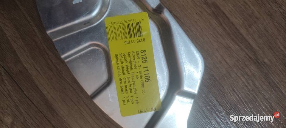 Osłona Tarczy kotwicznej Lewy przód BMW E90 316i Motoryzacja