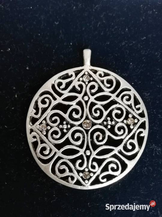 Srebrna zawieszka z różowymi kamieniami Lublin