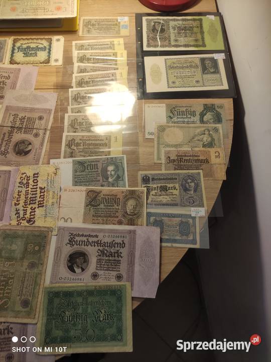 Banknoty Niemcy różne dolnośląskie Miłcz sprzedam