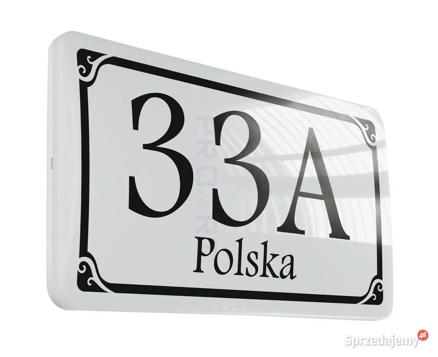 PODŚWIETLANY numer domu LED tabliczka adresowa Warszawa sprzedam