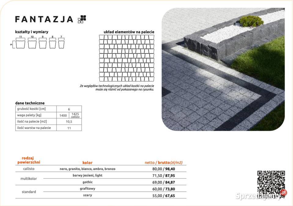 Fantazja dekoracyjna kostka brukowa o śląskie Czeladź