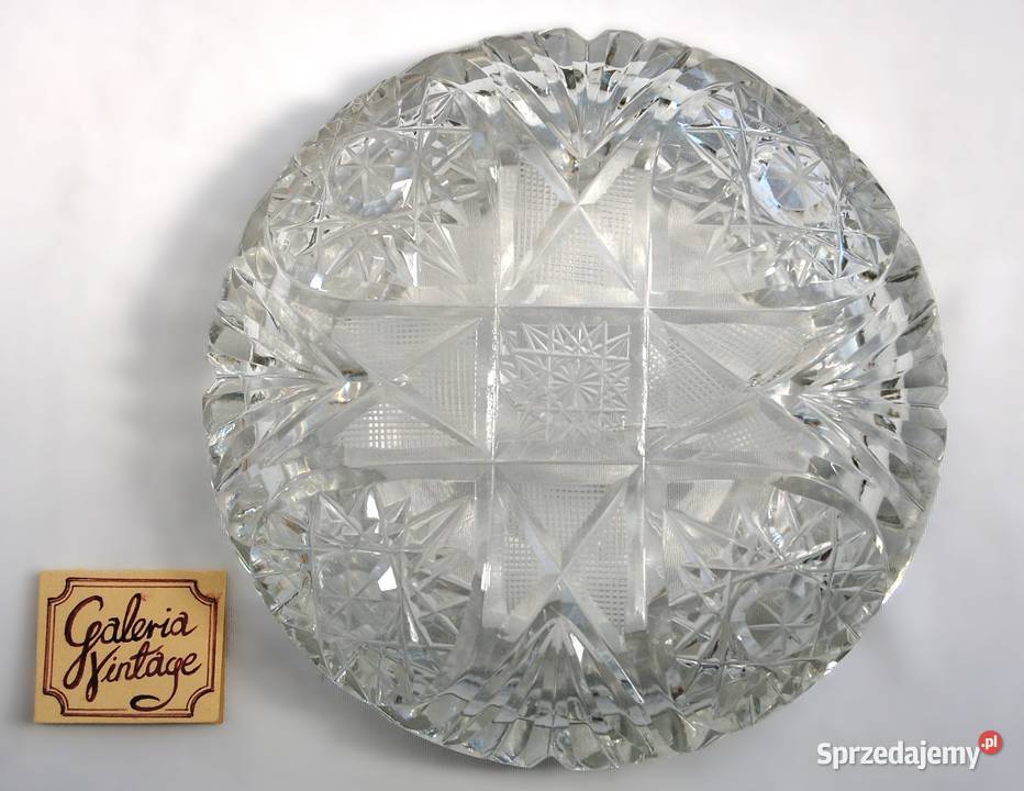 Kryształowa szlifowana popielniczka kryształ Pozostałe Lublin