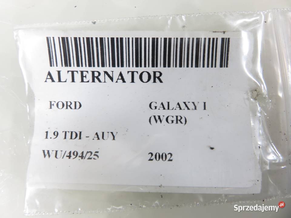 ALTERNATOR FORD GALAXY I 19 TDI małopolskie