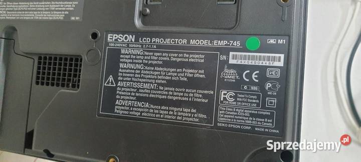 Projektor Epson EMP745 NIE WŁĄCZA SIE lubuskie Nowa Sól sprzedam