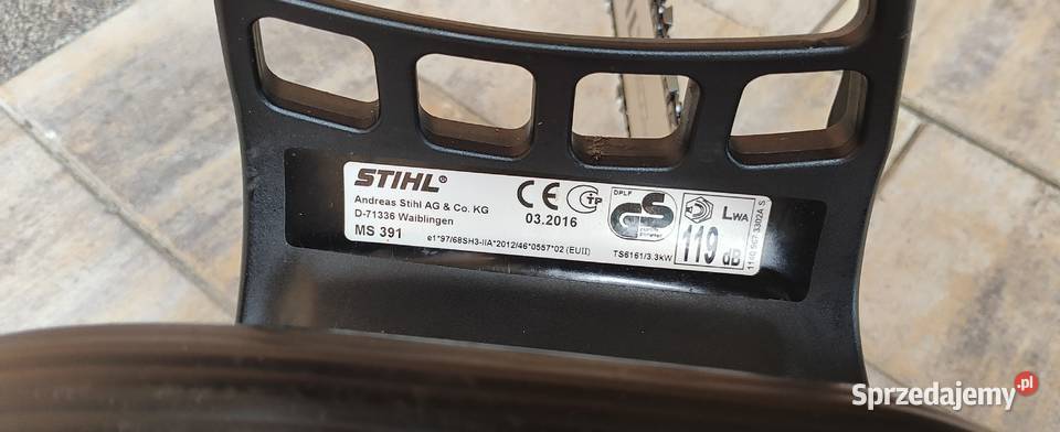 Piła spalinowa Stihl MS 391 Kamień Pomorski