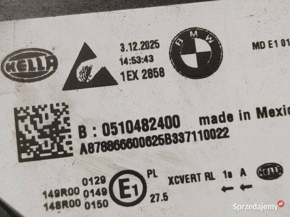 Lampa Prawy Przód Prawa Przednia BMW 3 G20 G21 Pleszew sprzedam