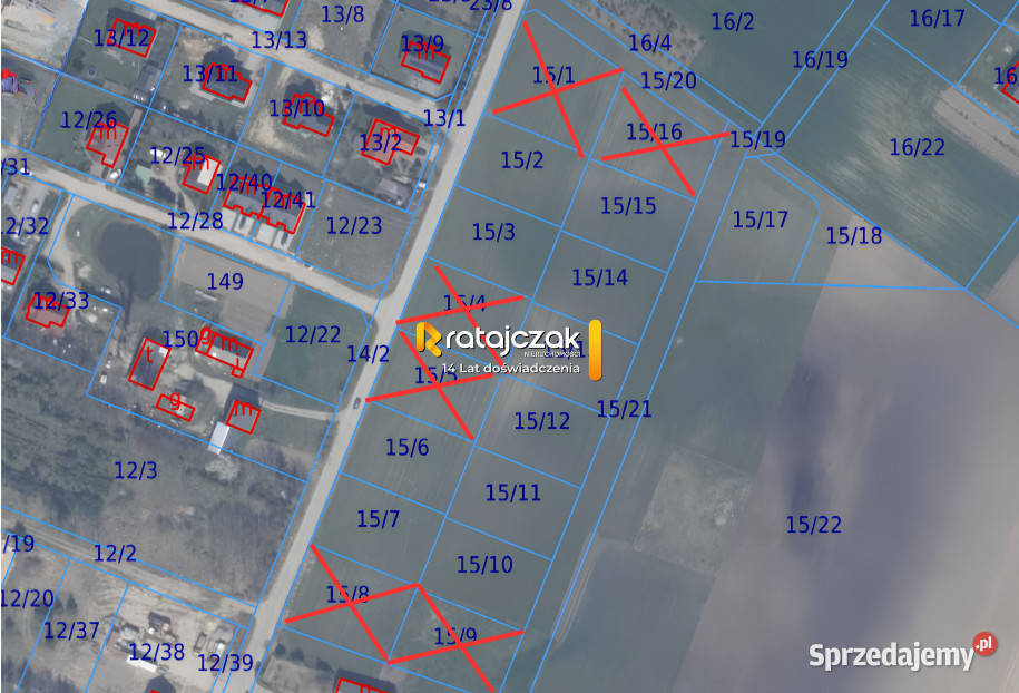 sprzedaży gruntu Otomino 1100m2 pomorskie