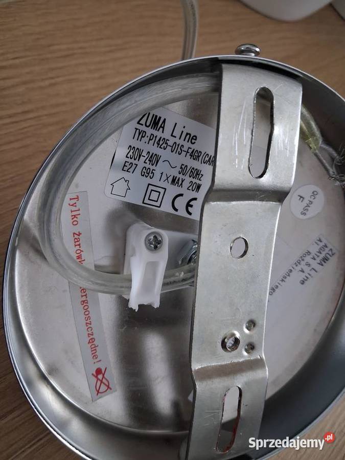 Lampy wiszące lustrzane szkło 2 mazowieckie Warszawa