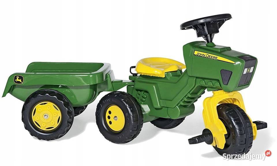 Traktorek dziecięcy Rolly Toys zielony Rzędziany