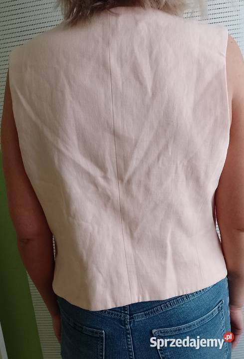 40L RIVER ISLAND Różowa lniana kamizelka małopolskie Kraków