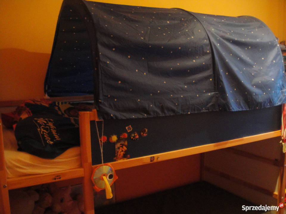Dwustronne PIĘTROWE łóżko IKEA 90x200 MATERAC i sprzedam