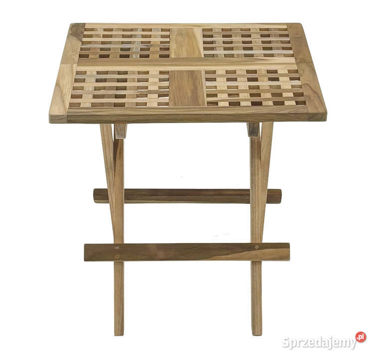 Stolik kwadratowy midland 50 x 50 drewno teakowe Gorzów Wielkopolski