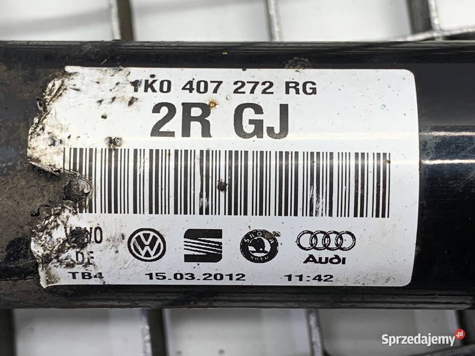 PÓŁOŚ PRAWY PRZÓD VW PASSAT B7 1K0407272RG 20 sprzedam