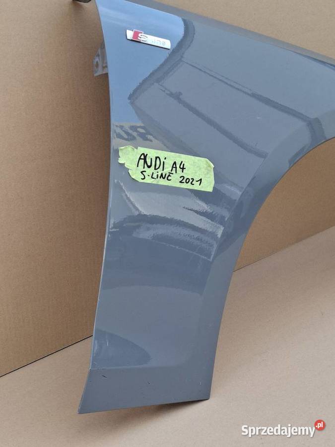 AUDI A4 B9 LIFT BŁOTNIK PRAWY PRZÓD ORYGINAŁ osobowe Bieleń